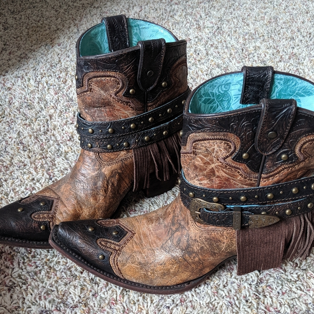 Corral Vintage Ankle Boots Size 10